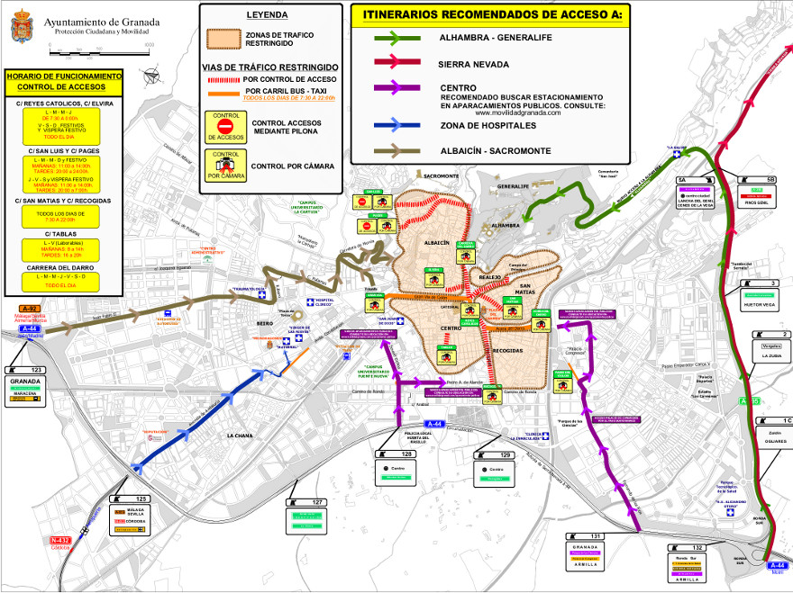 Acceso general Granada