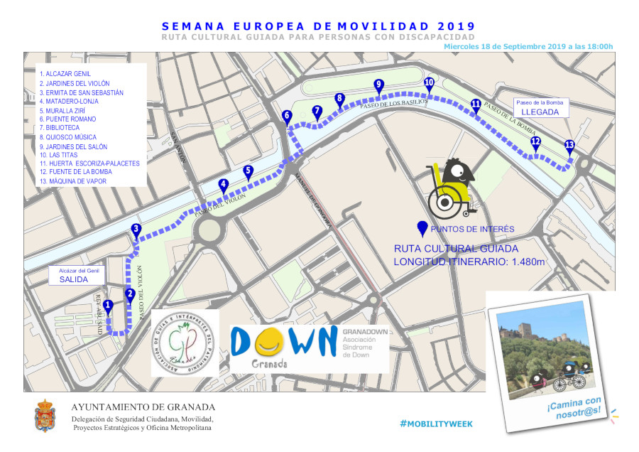 Ruta experiencial semana europea de la movilidad granada 2019