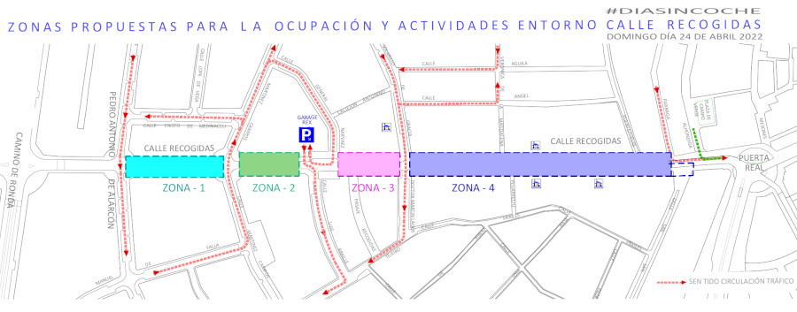 Plano corte Recogidas dia sin coche 2022 abril 24